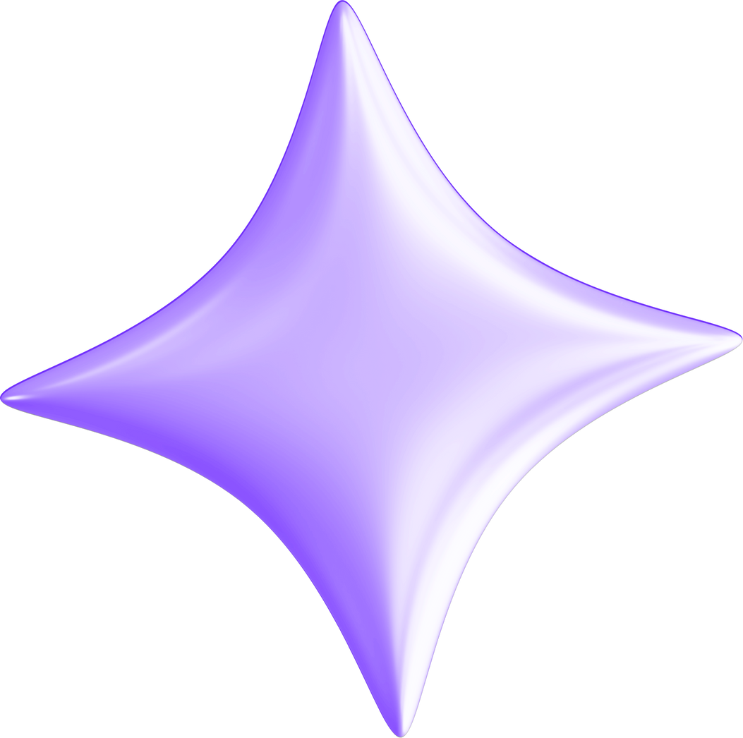 3D Star Purple